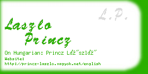 laszlo princz business card